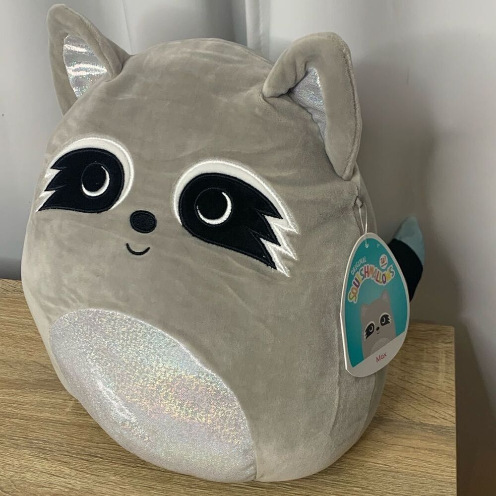 Squishmallows NWT Max the Raccoon 12"